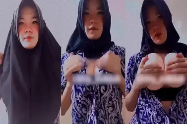 Nabilah Hijab Toge Remas Toket Sendiri, Bokep Indo Viral